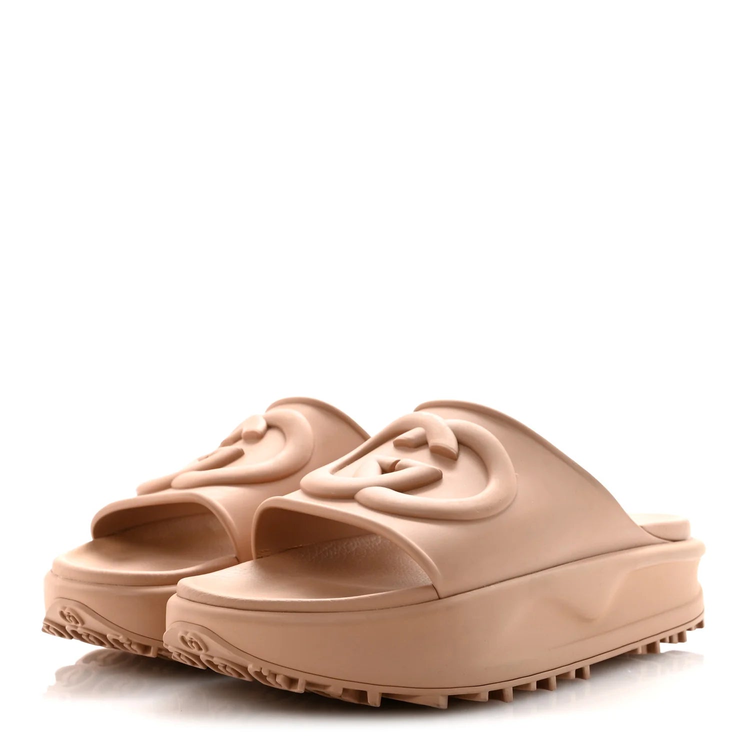 Gucci Interlocking G Platform Slides