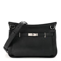 Hermes Black Grained Leather Jypsiere