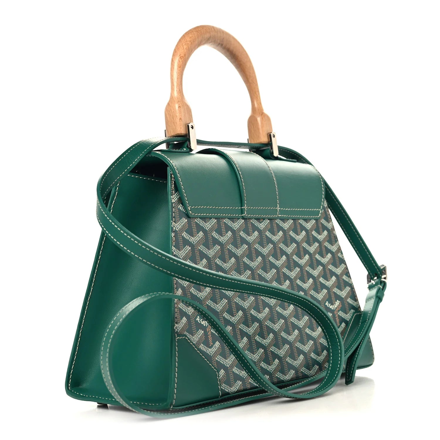 Goyard Green Goyardine Saigon Handbag