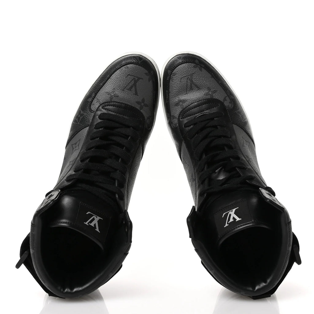 Louis Vuitton Black Monogram High-Top