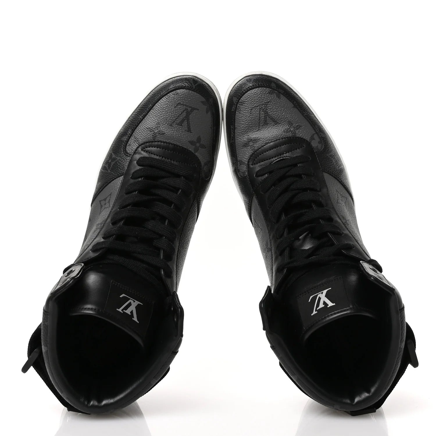 Louis Vuitton Black Monogram High-Top