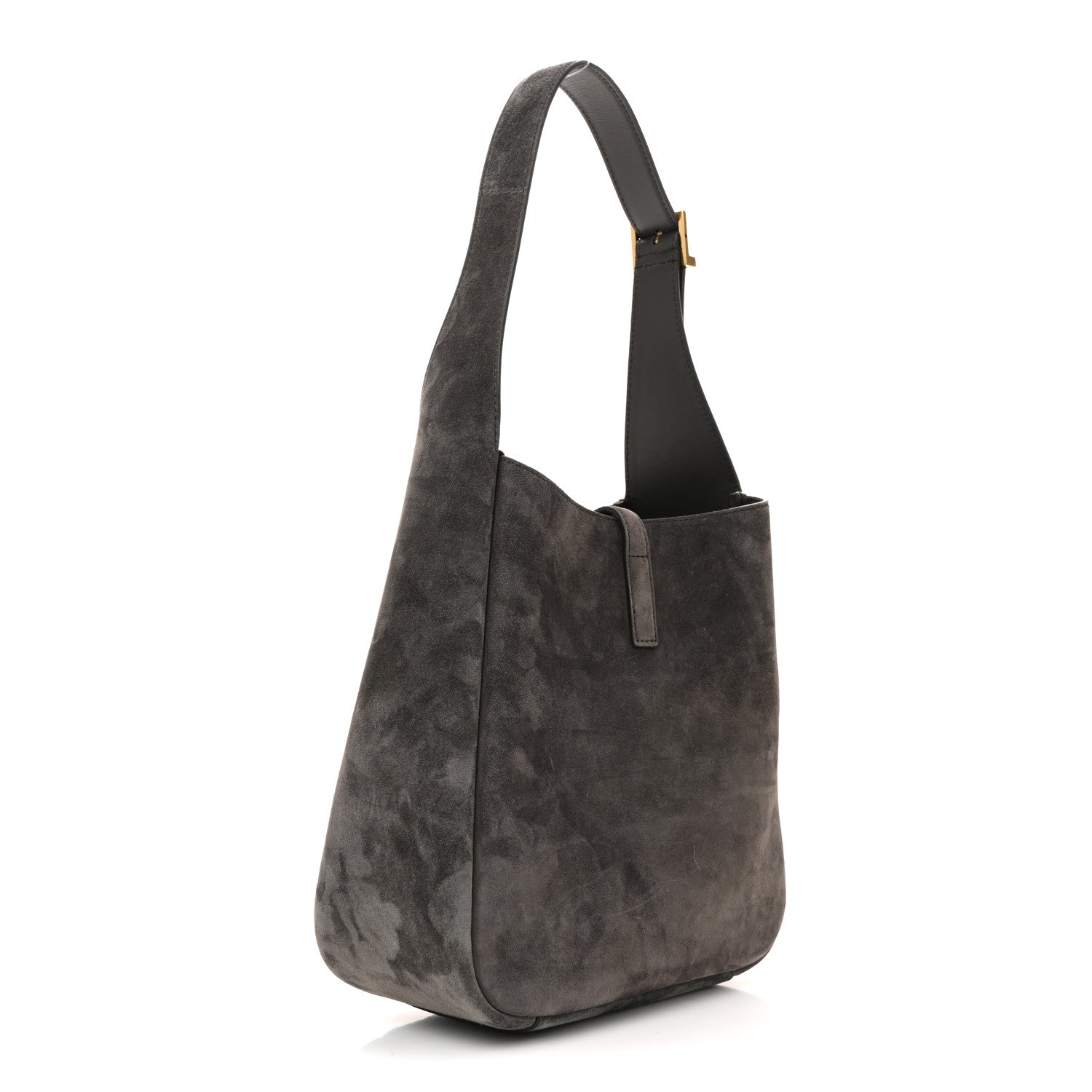 Saint Laurent Grey Suede Hobo