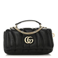 Gucci Black Leather GG Marmont