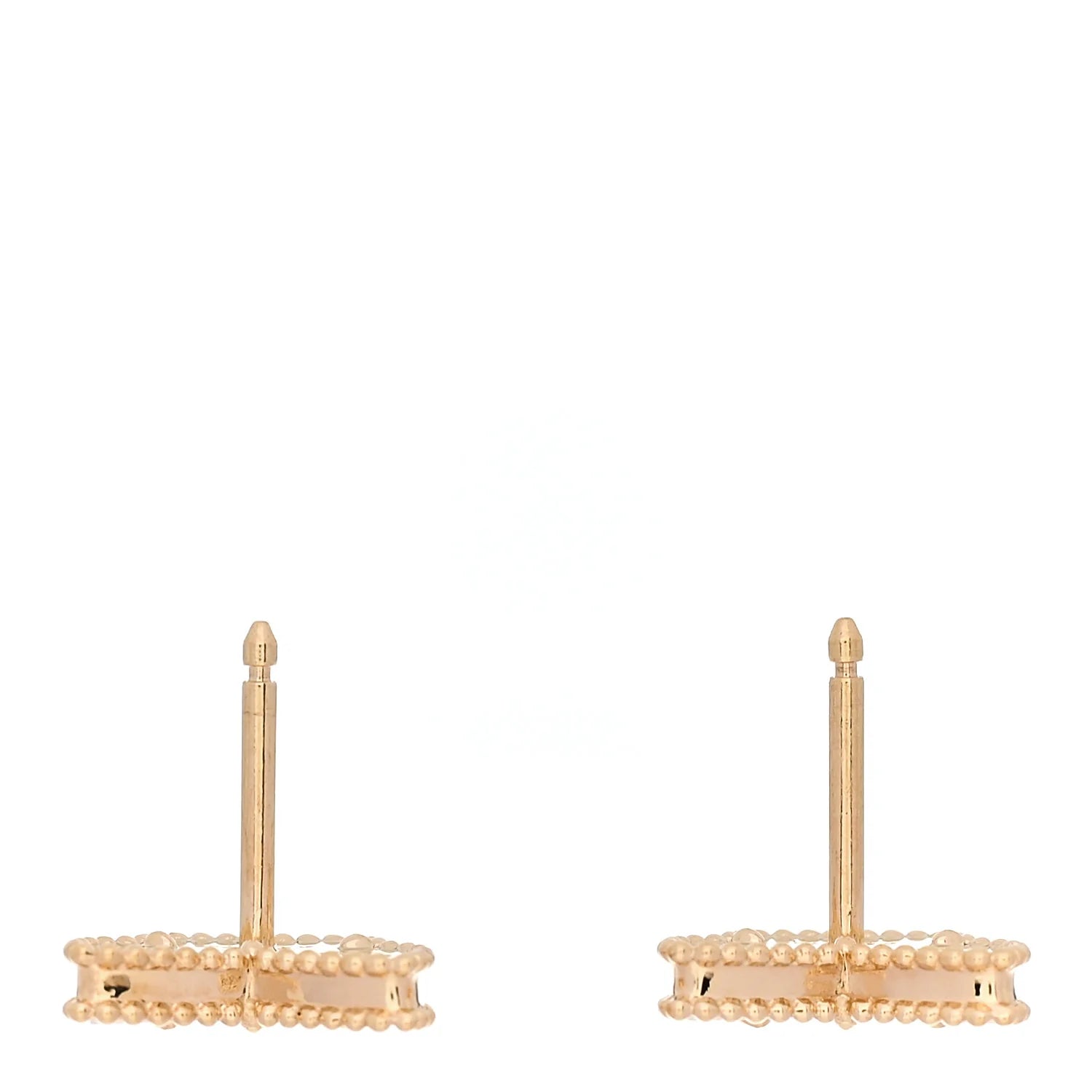 Van Cleef Gold Butterfly Pearl Earrings