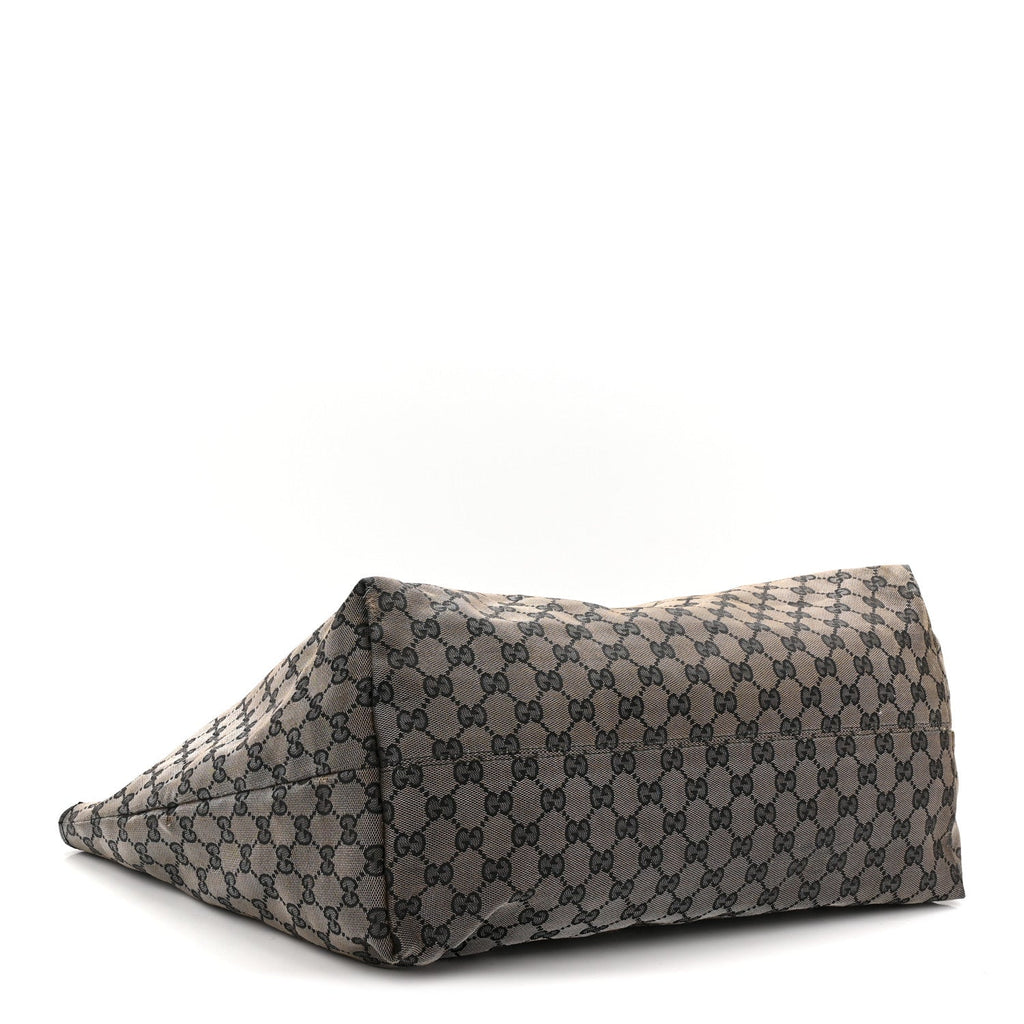 Gucci Black GG Canvas Tote