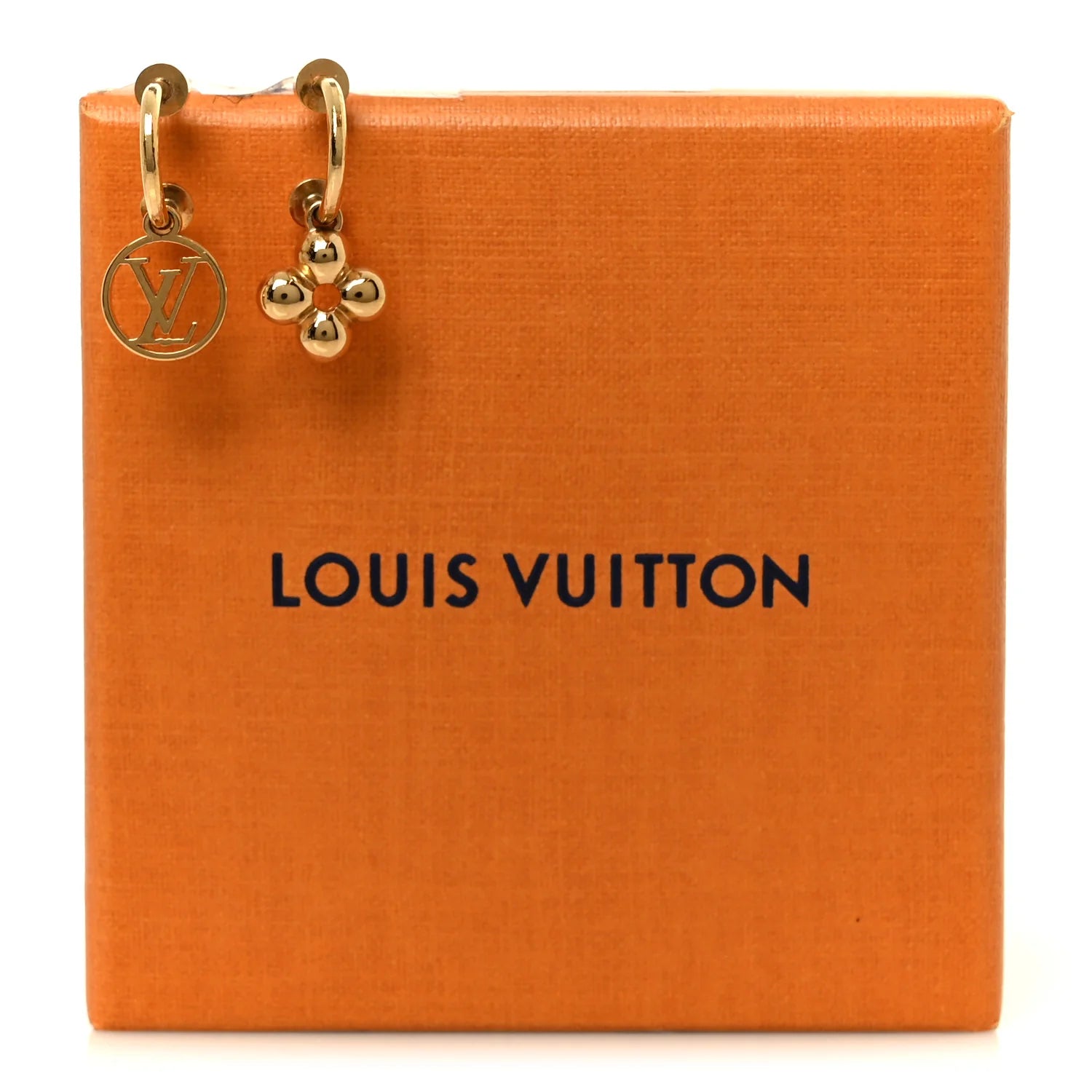 Louis Vuitton Gold Monogram Earrings