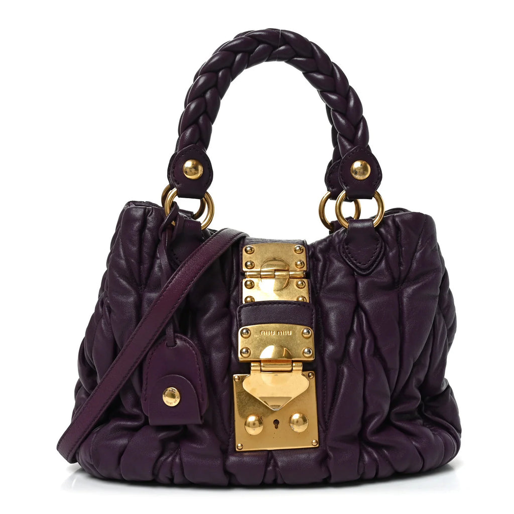 Miu Miu Purple Matelasse Bag