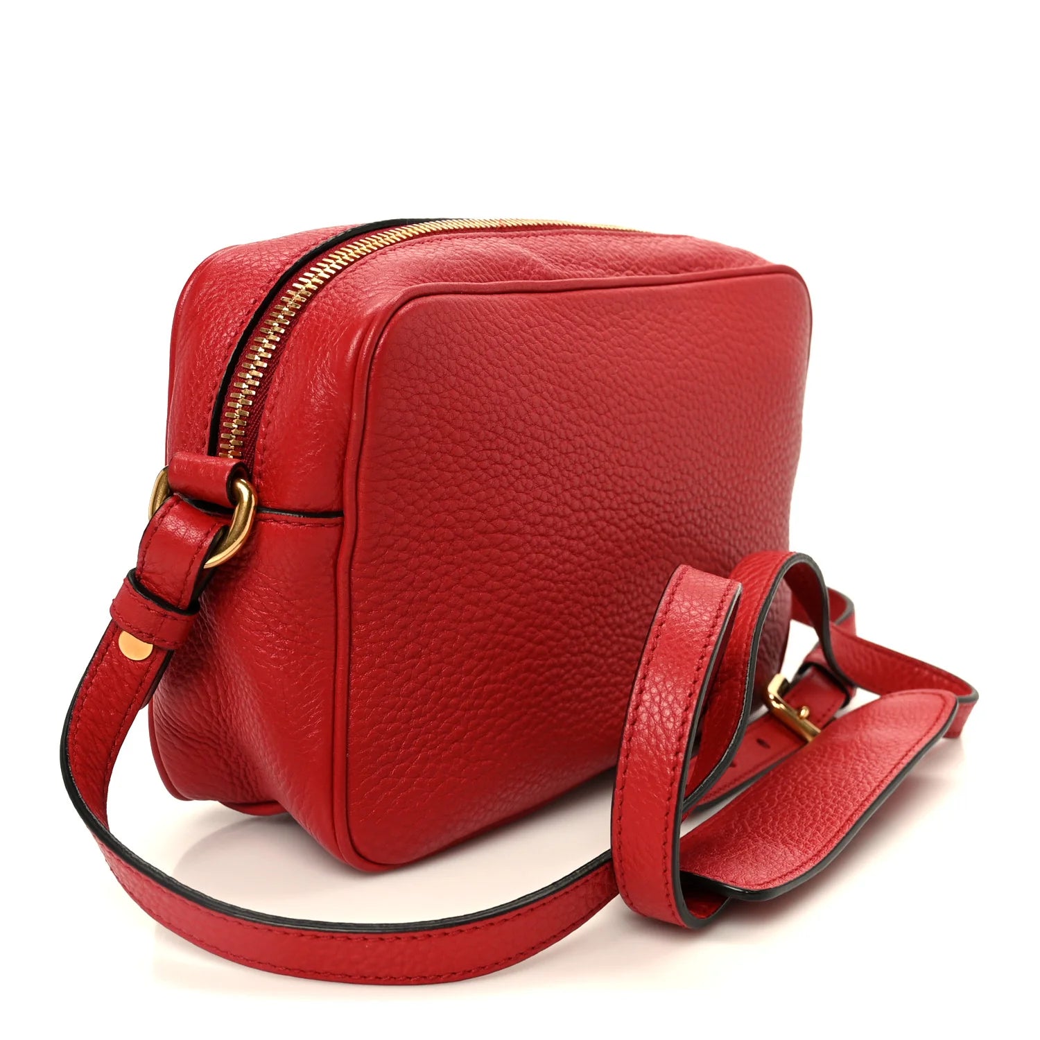 Prada Red Grained Leather Crossbody