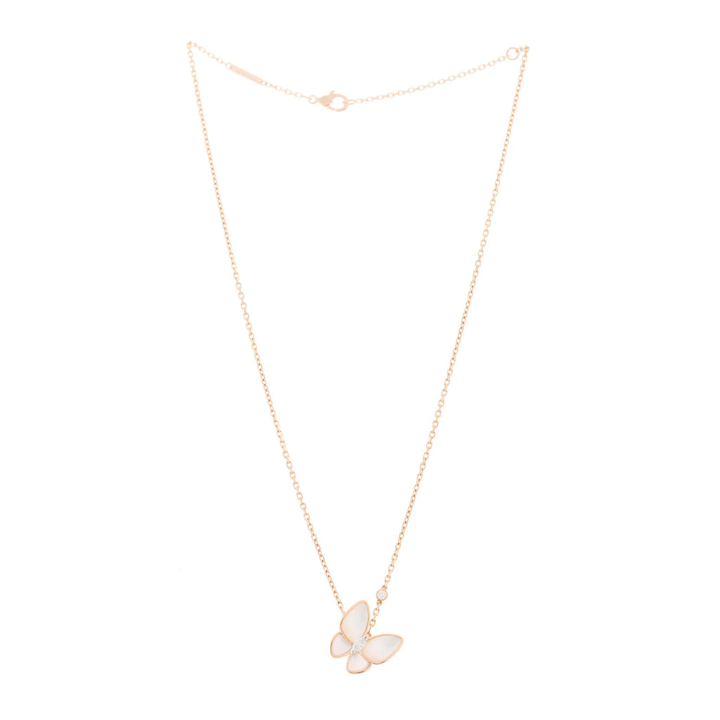 Van Cleef Butterfly Pearl Necklace