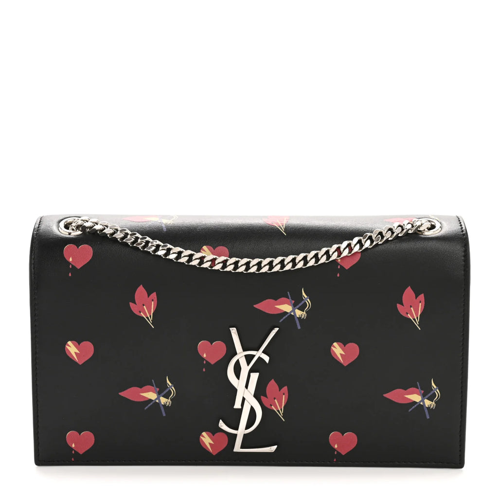 Saint Laurent Heart Print Kate