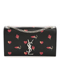 Saint Laurent Heart Print Kate