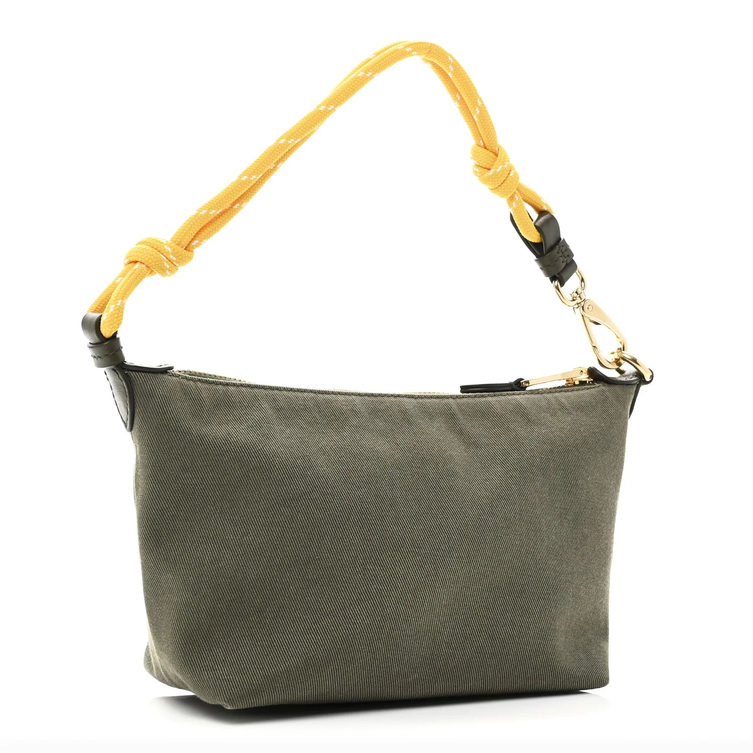 Miu Miu Green Canvas Pouch Bag
