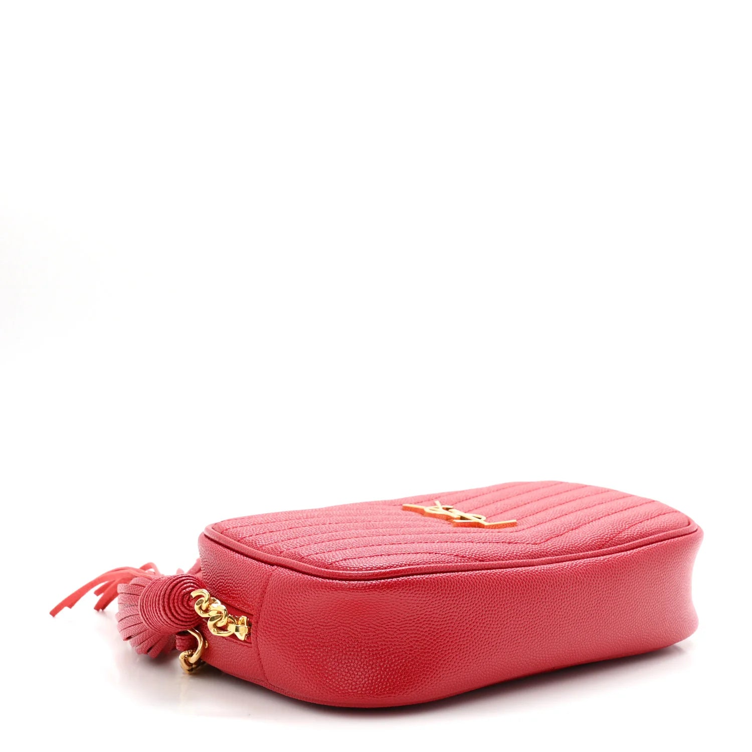 Saint Laurent Red Quilted Lou