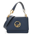 Fendi Navy Leather Kan I Bag