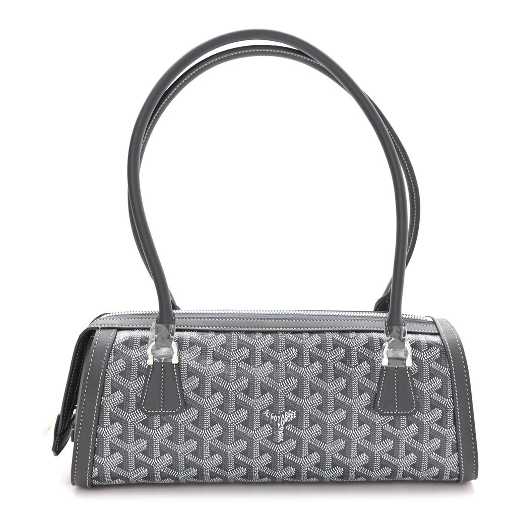 Goyard Grey Goyardine Compiegne Bag