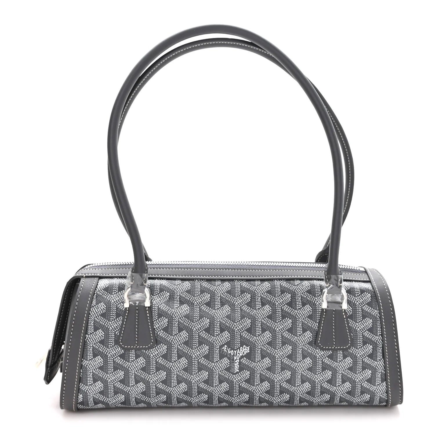 Goyard Grey Goyardine Compiegne Bag