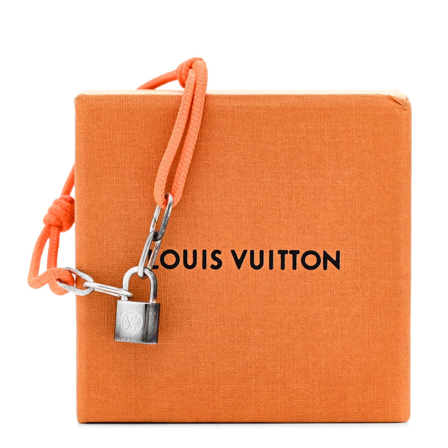 Louis Vuitton Orange Silver Lockit Bracelet
