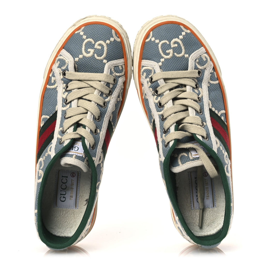 Gucci Blue GG Monogram Sneakers