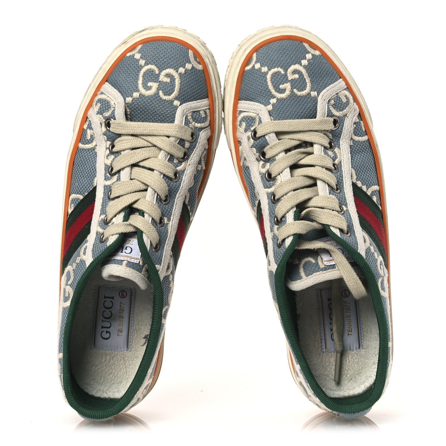 Gucci Blue GG Monogram Sneakers