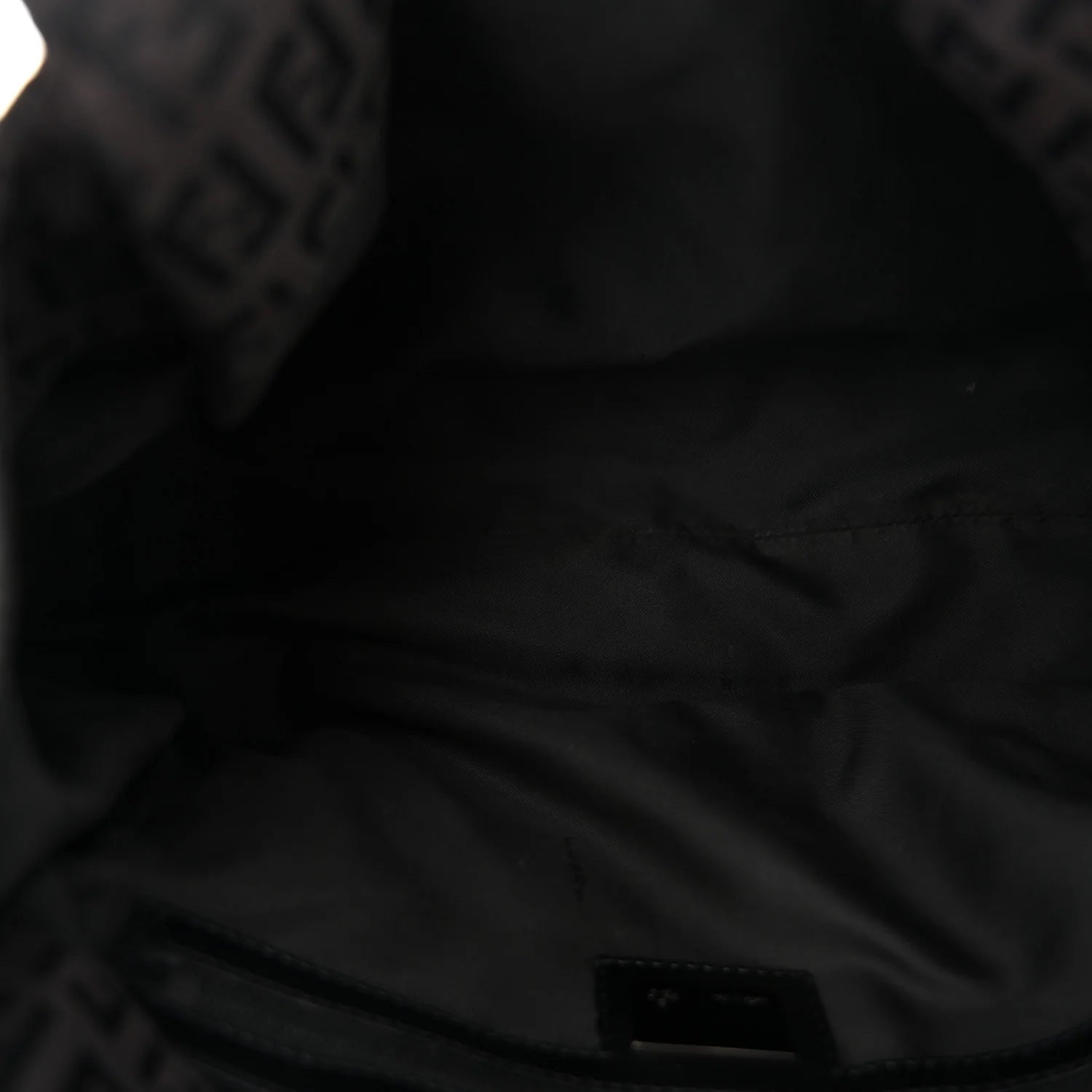 Fendi Black Zucchino Canvas Tote