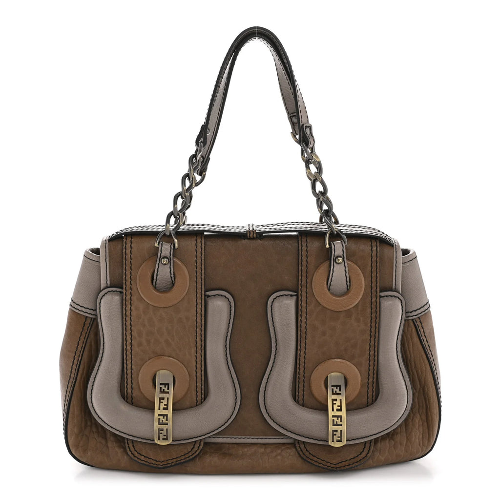 Fendi Two-Tone Leather B. Bag