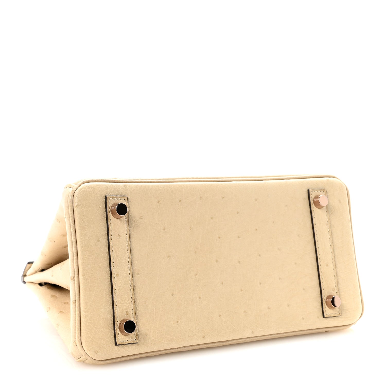 Hermes Birkin Cream Ostrich Handbag