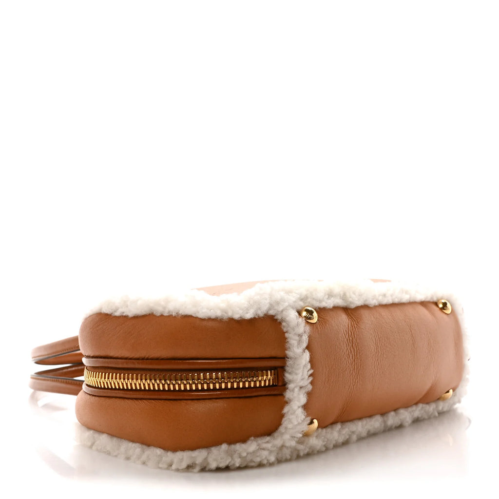 Miu Miu Tan Shearling Bag