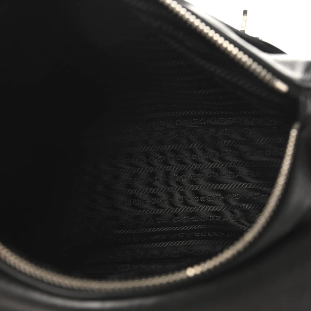 Prada Black Leather Messenger Bag
