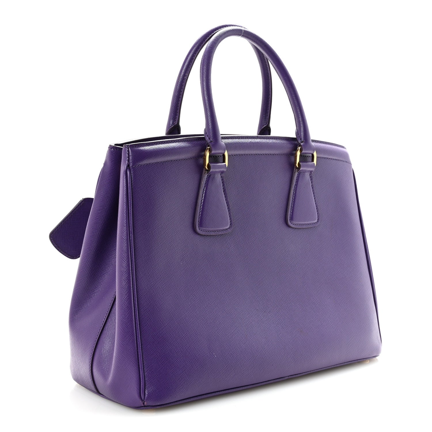 Prada Purple Saffiano Leather Tote