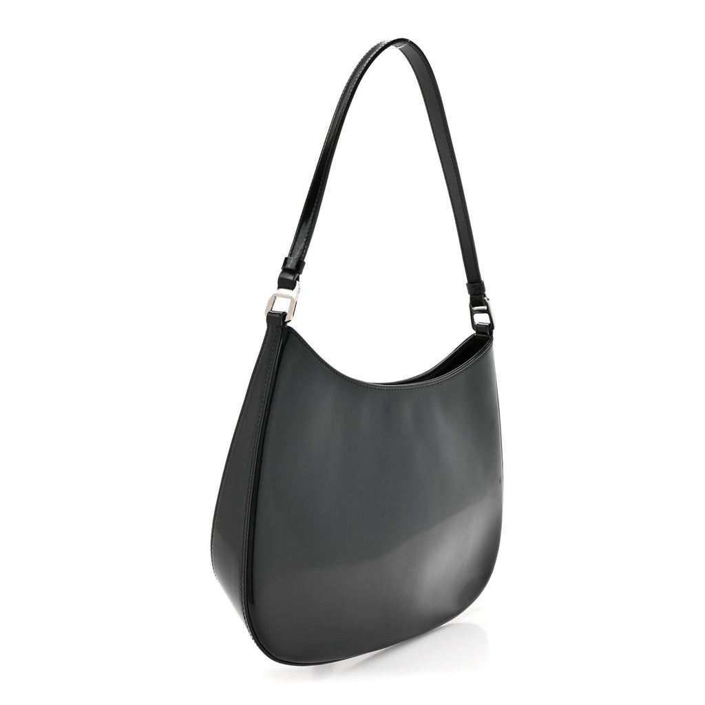 Prada Black Brushed Cleo Bag