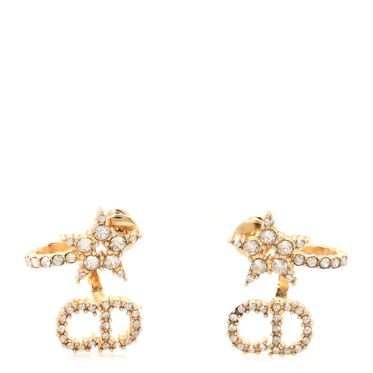 Dior Crystal Star CD Earrings