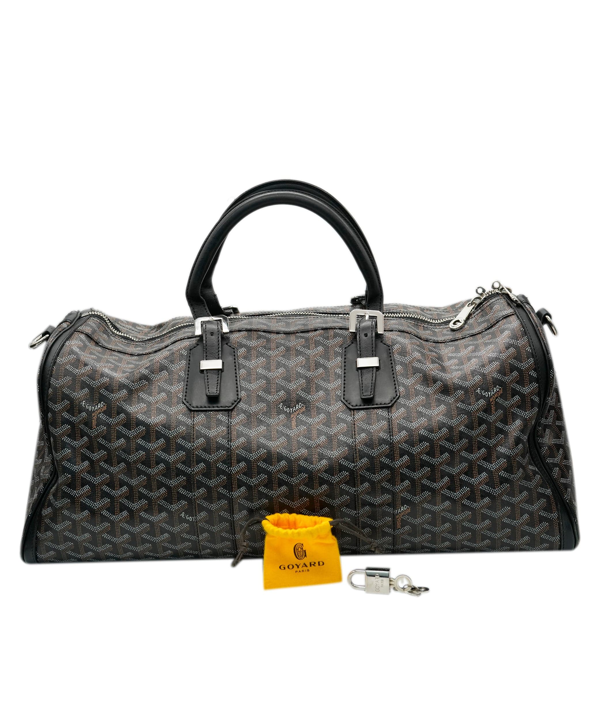 Goyard Black Goyardine Boeing Duffle