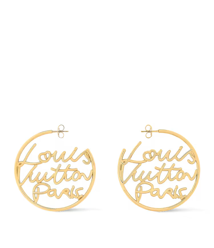 Louis Vuitton Paris Hoop Earrings