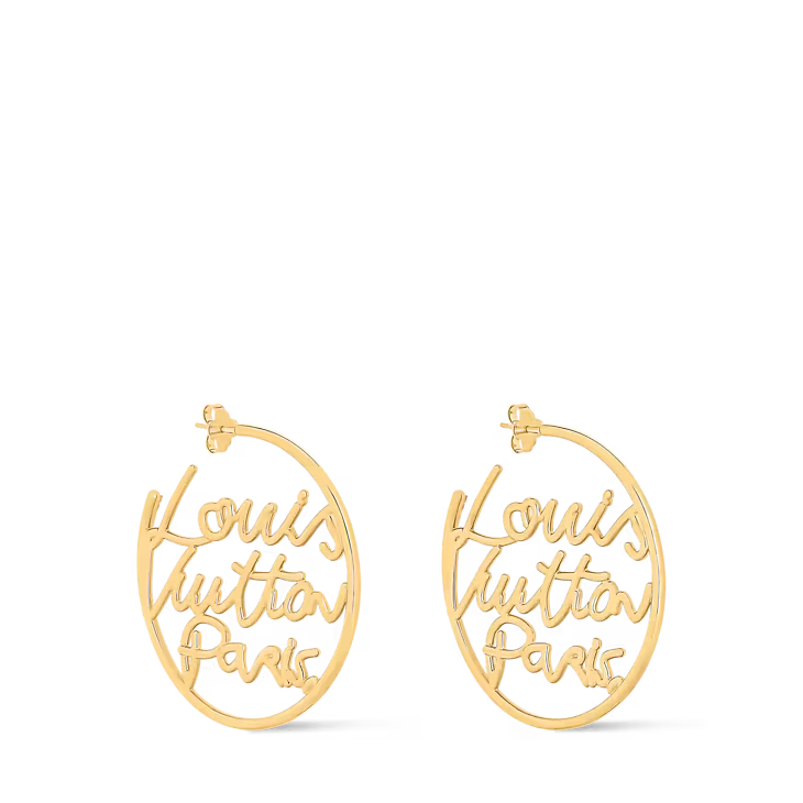 Louis Vuitton Paris Hoop Earrings