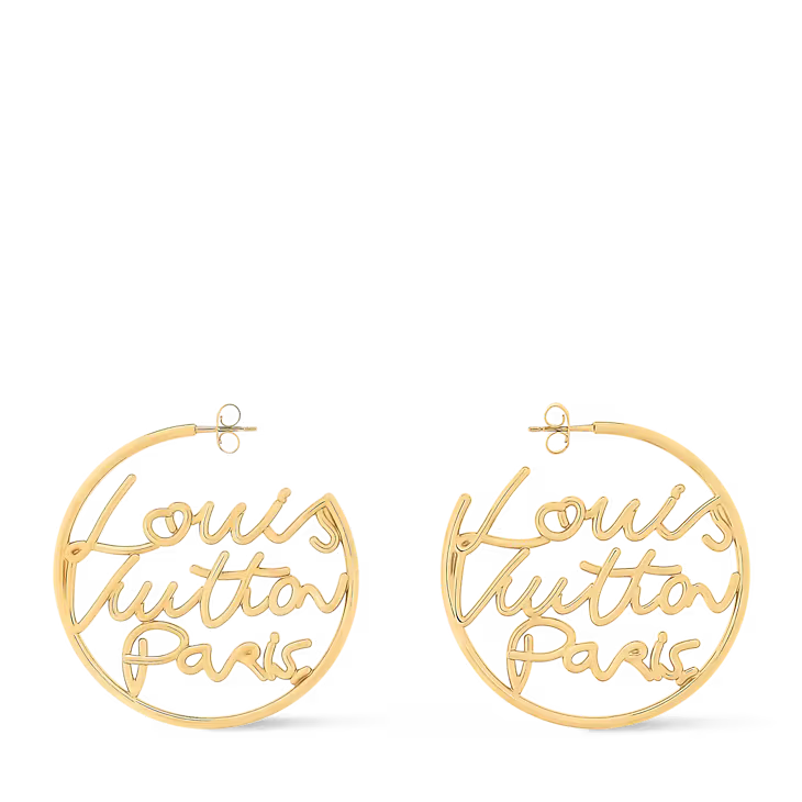 Louis Vuitton Paris Hoop Earrings