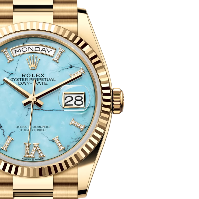 Rolex Day-Date Yellow Gold Turquoise