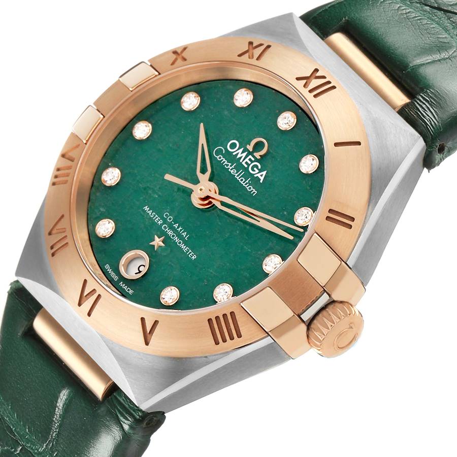Omega Constellation Green Aventurine Diamond