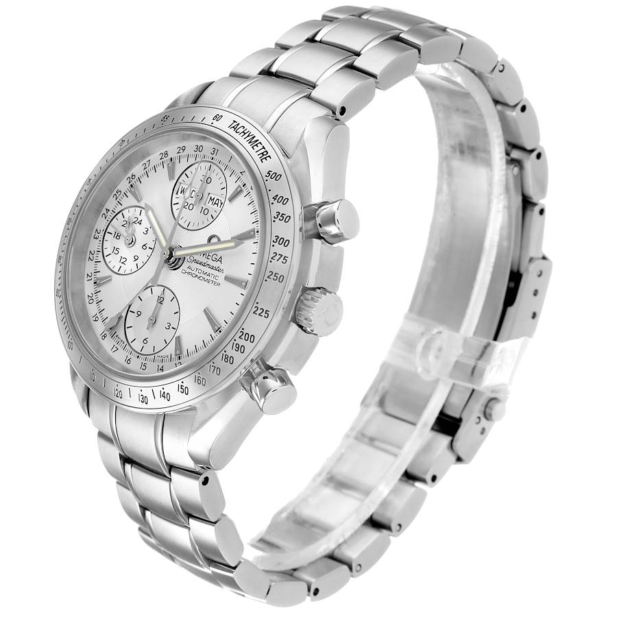 Omega Speedmaster Day-Date Silver Chronograph