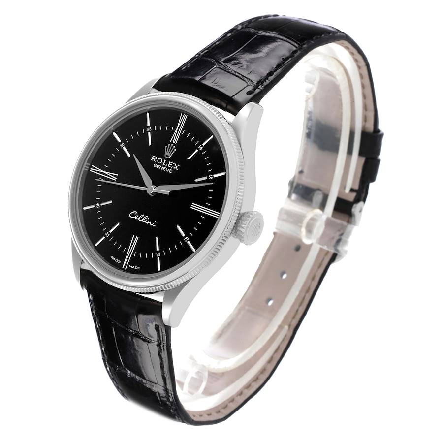 Rolex Cellini White Gold Black