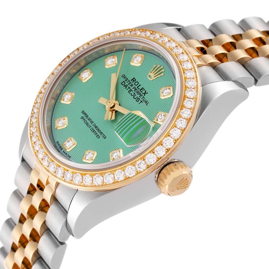 Rolex Datejust Two-Tone Green Diamond