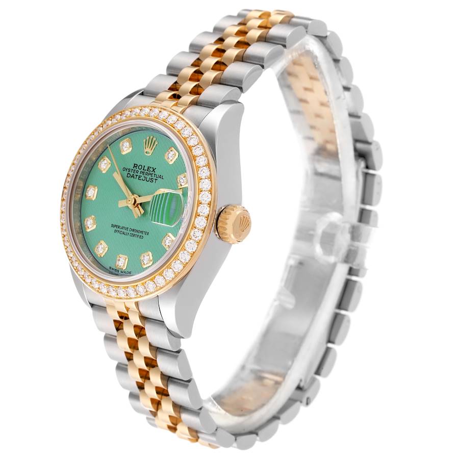 Rolex Datejust Two-Tone Green Diamond