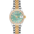 Rolex Datejust Two-Tone Green Diamond