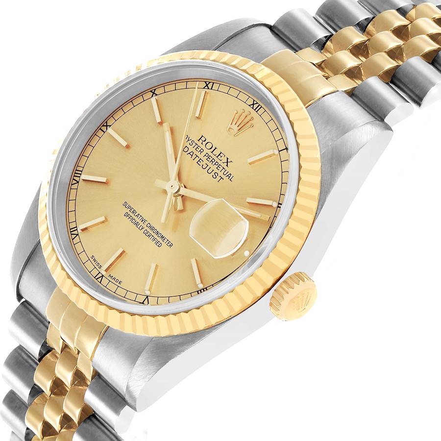 Rolex Datejust Two-Tone Champagne Watch
