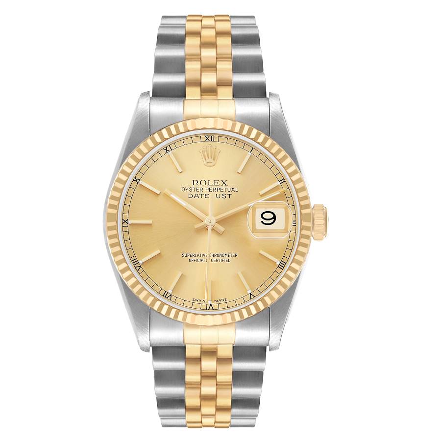 Rolex Datejust Two-Tone Champagne Watch