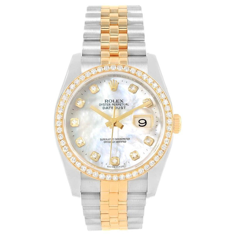 Rolex Datejust Two-Tone Diamond Watch