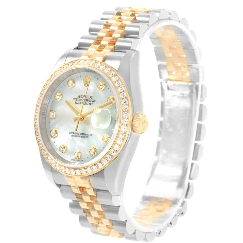 Rolex Datejust Two-Tone Diamond Watch