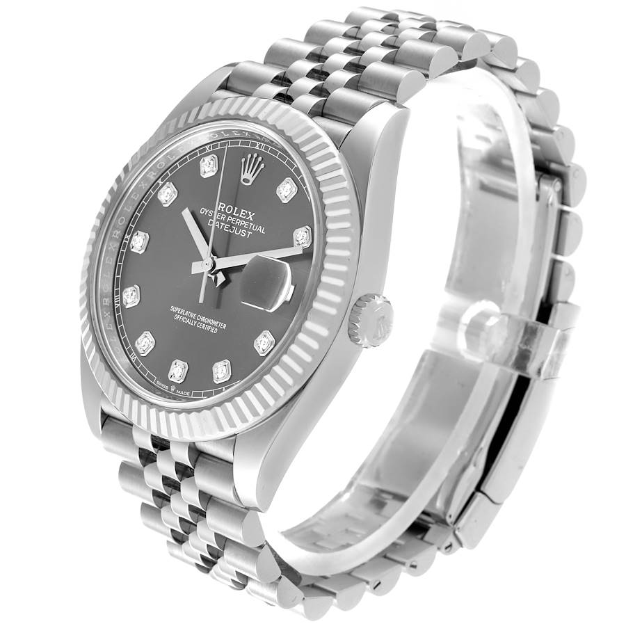 Rolex Datejust Steel Grey Diamond