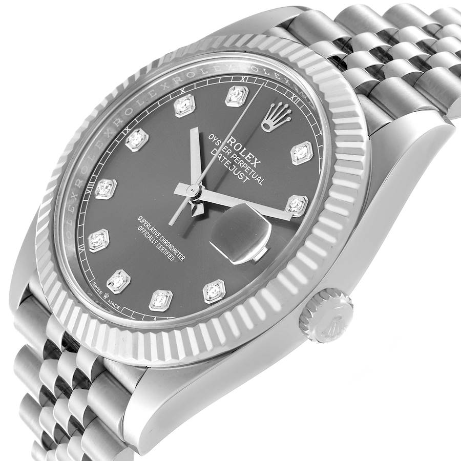 Rolex Datejust Steel Grey Diamond