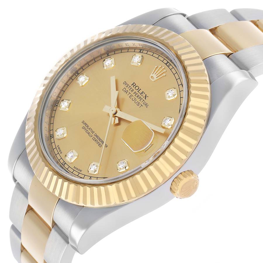 Rolex Datejust Two-Tone Champagne Diamond