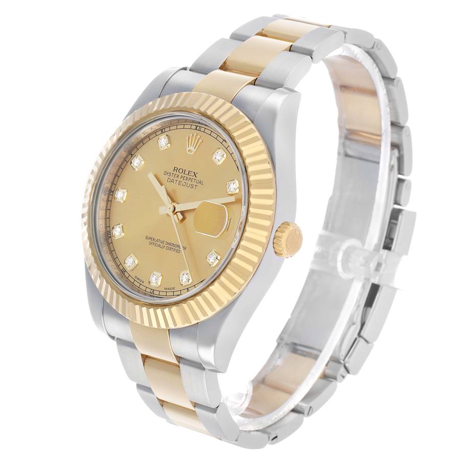 Rolex Datejust Two-Tone Champagne Diamond